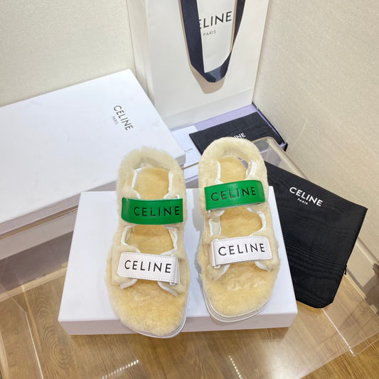 賽C家-經典毛毛涼鞋