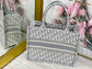 Dior Book Tote-小號36.5cm-灰色老花