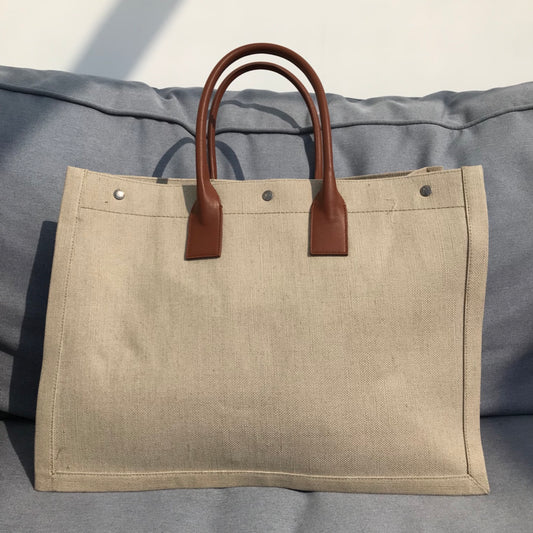 聖Y羅-Rive Gauche Tote Bag 左岸購物袋 棕色