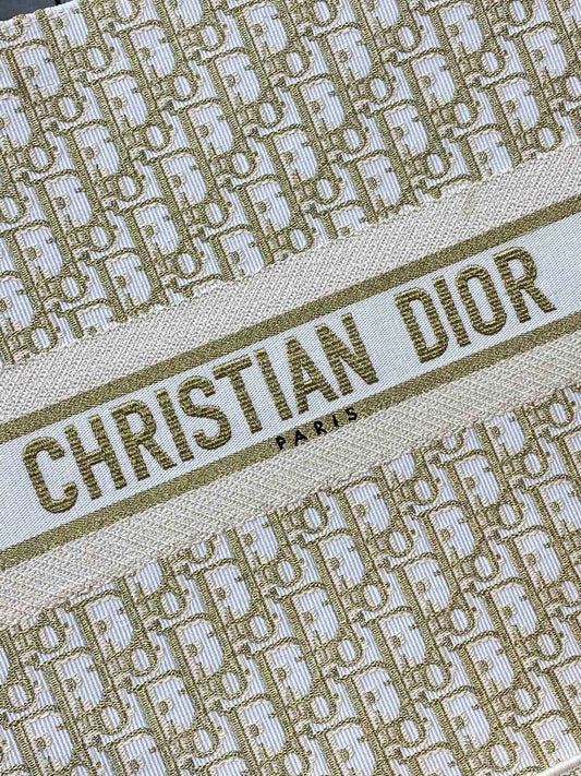 Dior Book Tote-大號41.5cm-金色老花 聖誕限定