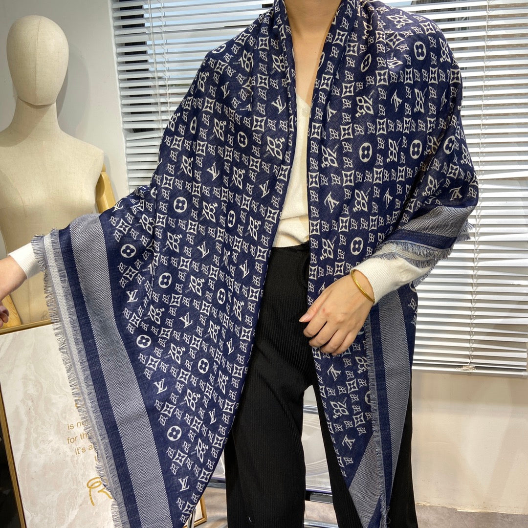 路L家-Monogram披肩-142.5cm