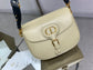 Dior Bobby-大號27cm-奶油杏色牛皮