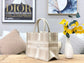 Dior Book Tote-小號36.5cm-米白條紋