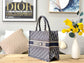 Dior Book Tote-小號36.5cm-深藍老花