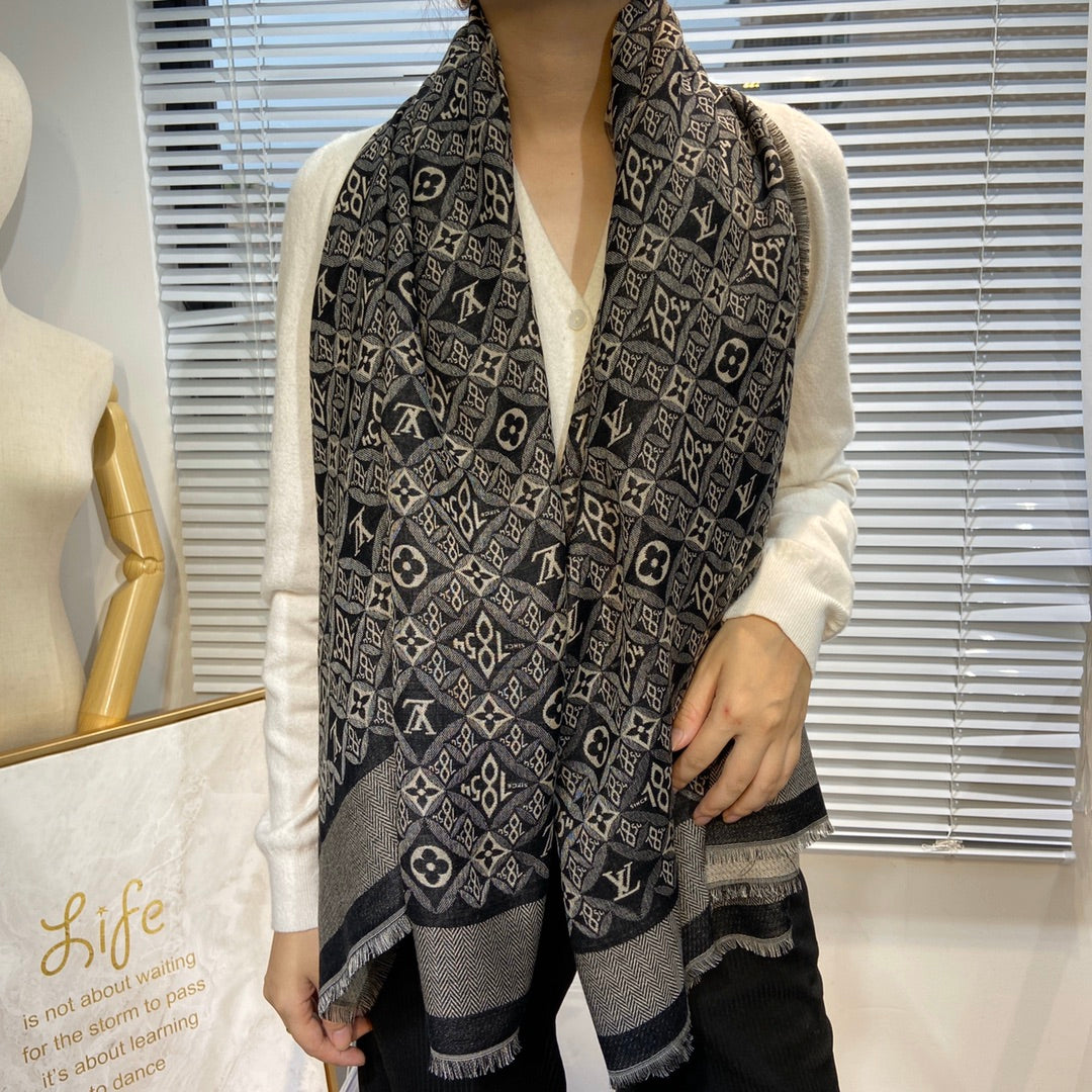 路L家-Monogram披肩-142.5cm