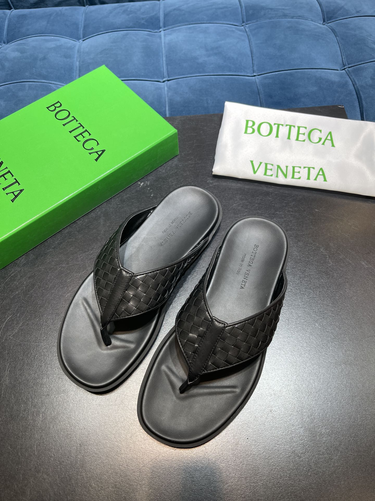Bot-編織夾腳拖鞋