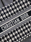 Dior Book Tote-小號36.5cm-黑色千鳥格
