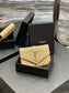 YSL 新品短夾_ 杏色金扣