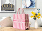 Dior Book Tote-大號41.5cm-粉色條紋