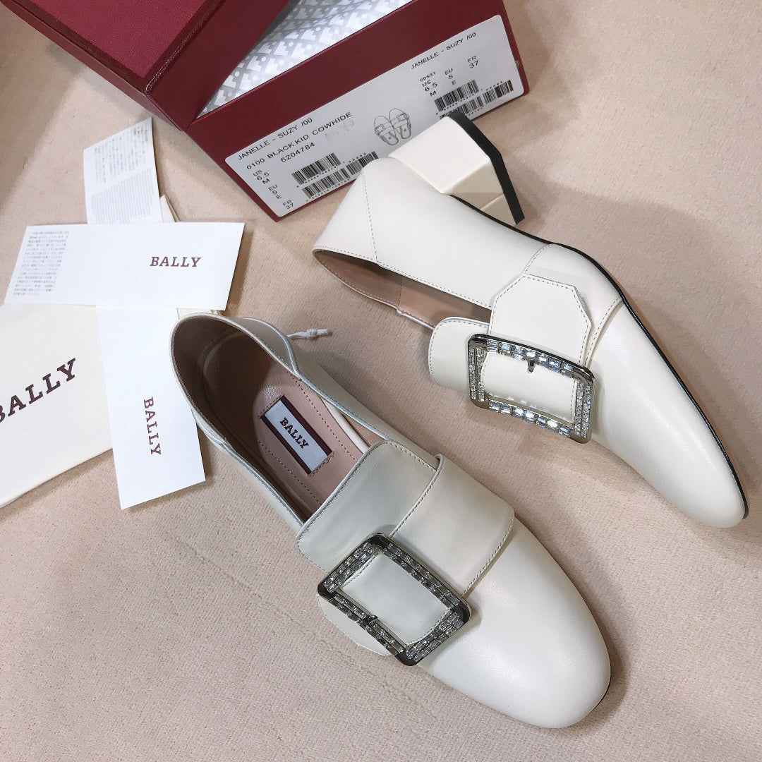 BALLY-低跟鞋 粗跟鞋
