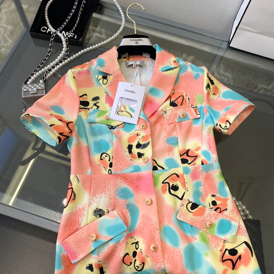 小香家-vintage中古系列輕薄面料連衣裙
