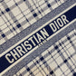 Dior Book Tote-大號41.5cm-黑白格紋