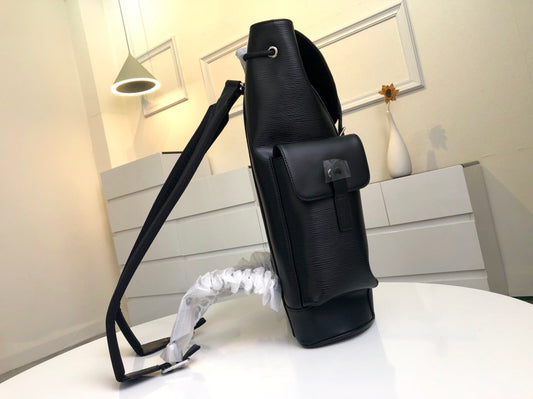 Lou-Christopher 聯名款 後背包 黑色