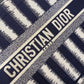 Dior Book Tote-小號36.5cm-深藍條紋