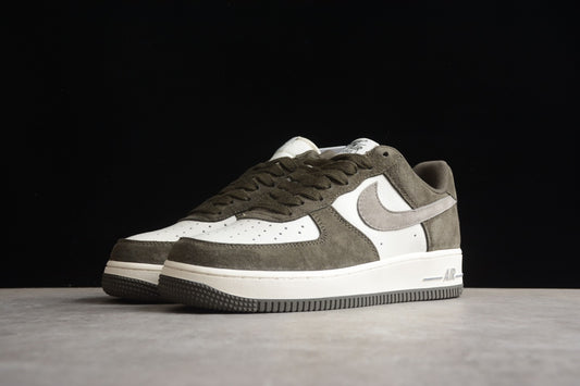 N1KE-Air Force 1 休閒鞋 男女同款 灰棕色
