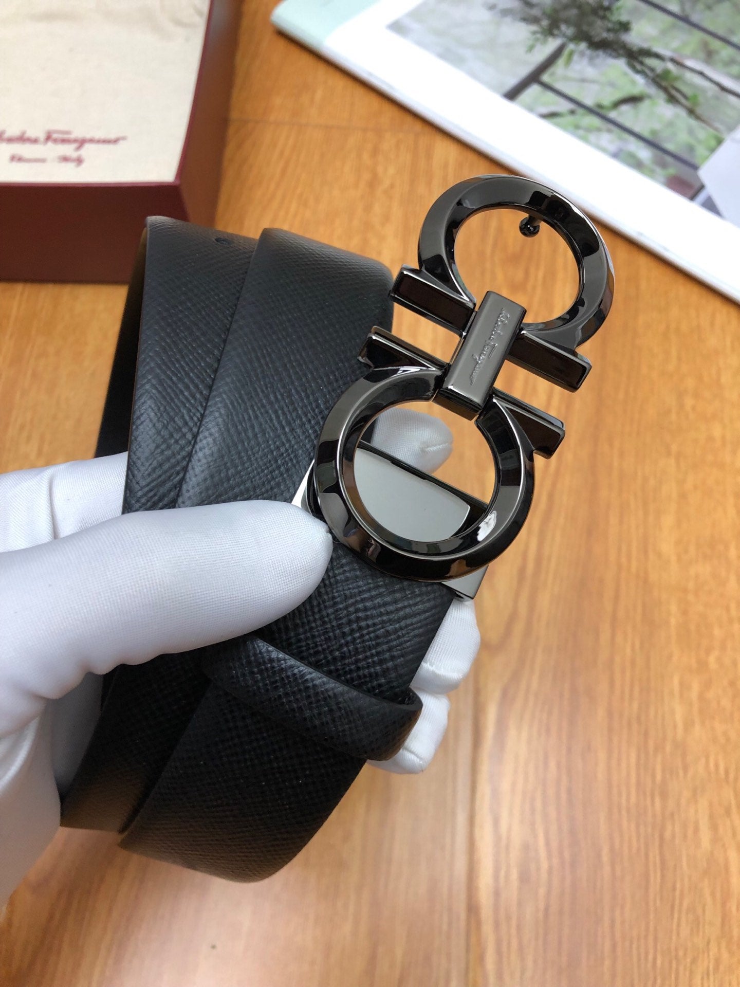 SF菲拉格-皮帶-3.5cm-男款