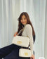 Dior Caro 大號28cm-白色小牛皮