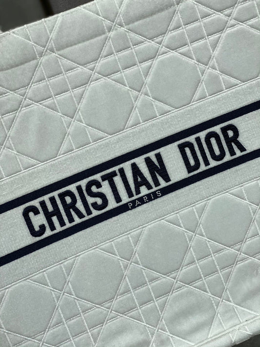 Dior Book Tote-大號41.5cm-秋冬絲絨菱格系列