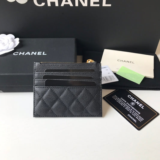 Chanel 拉鍊卡包-扁卡包