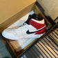 N1K- AJ 1 mid 中筒板鞋 休閒鞋 白紅色
