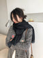 古G家-星星長圍巾 110*200cm  100%頂級純羊絨 灰色