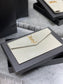 YSL ptown_新品手拿包-白鱷魚紋金扣