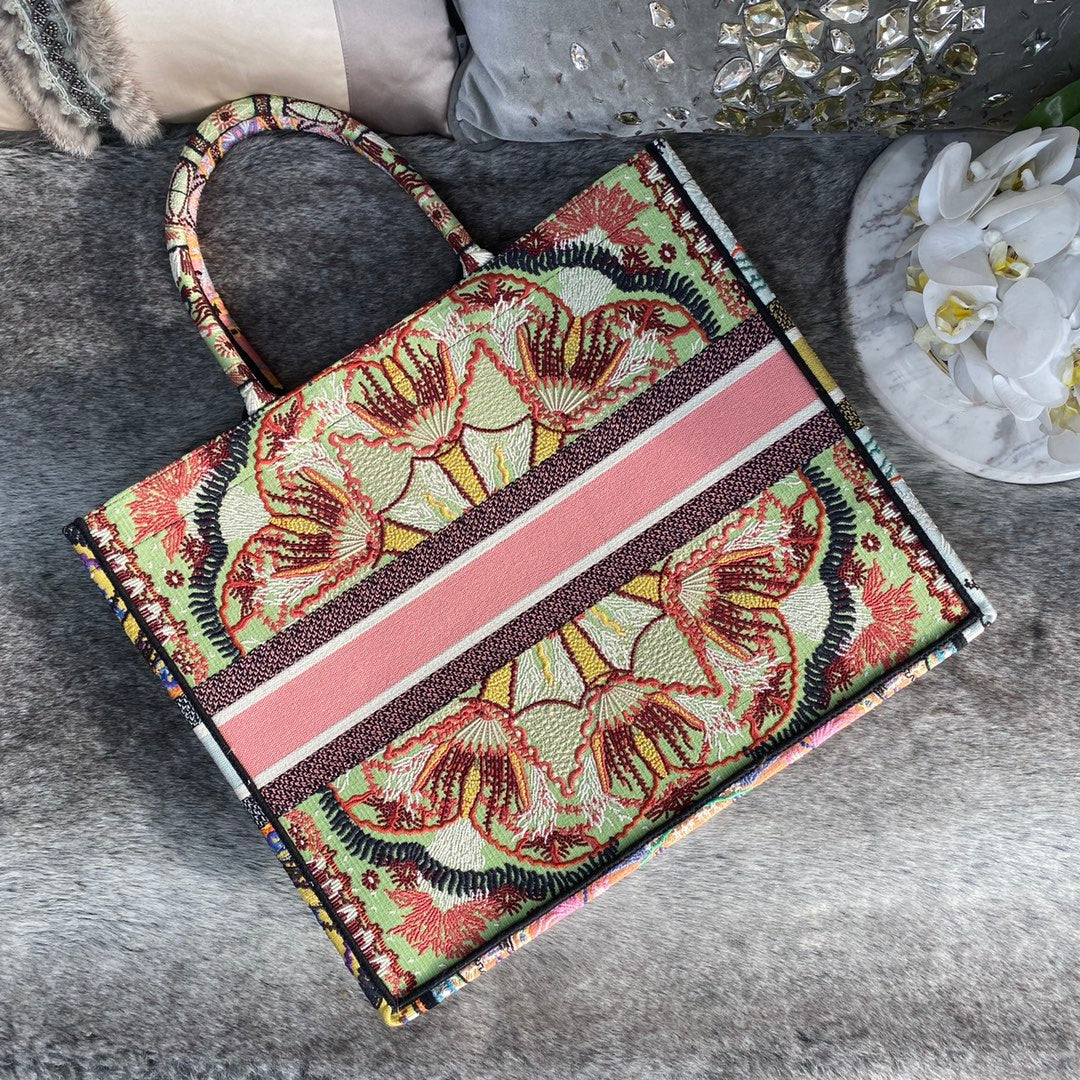 Dior Book Tote-大號41.5cm-多色花朵