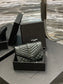 YSL 新品短夾 黑色銀扣