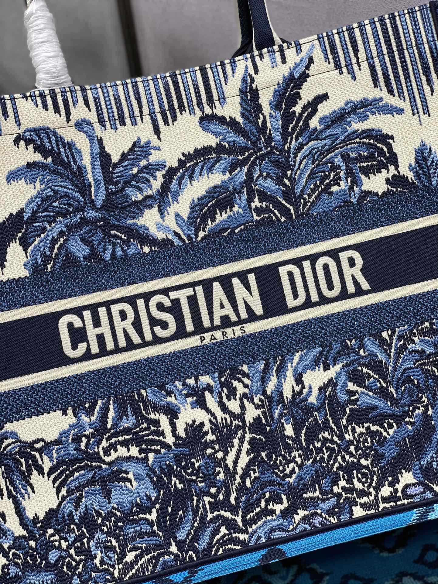 Dior Book Tote-大號41.5cm-夏日椰林