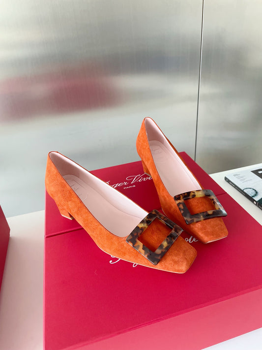 Roger Vivier Belle玳瑁扣方頭鞋