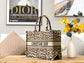 Dior Book Tote-小號36.5cm-豹紋刺繡