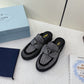 Prada 鞋-Prada 貼鑽 穆勒鞋（銀）