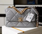 Chanel 19Bag-中號灰色