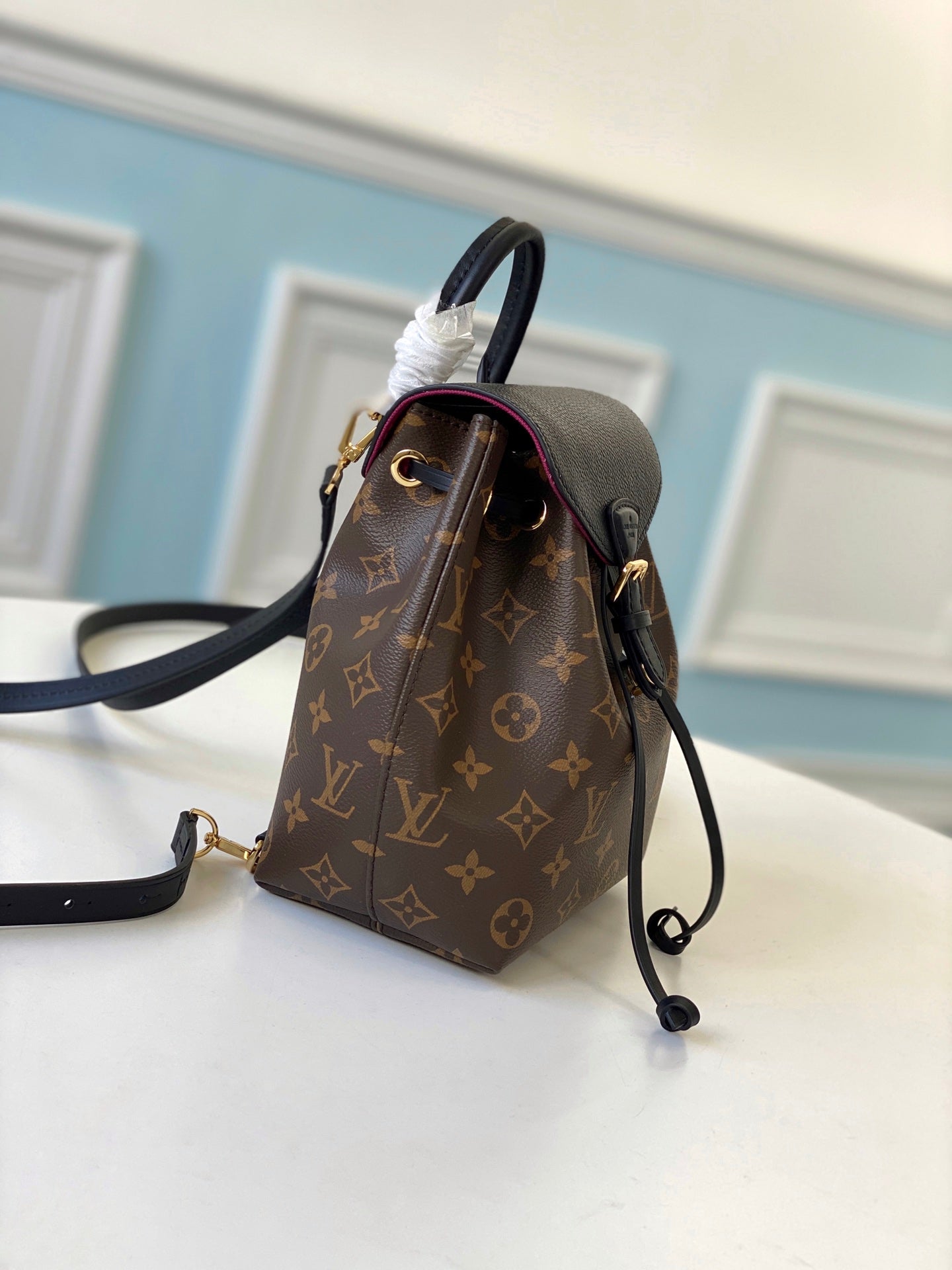 LV M45516 黑色mini  Montsouris BB 雙肩包