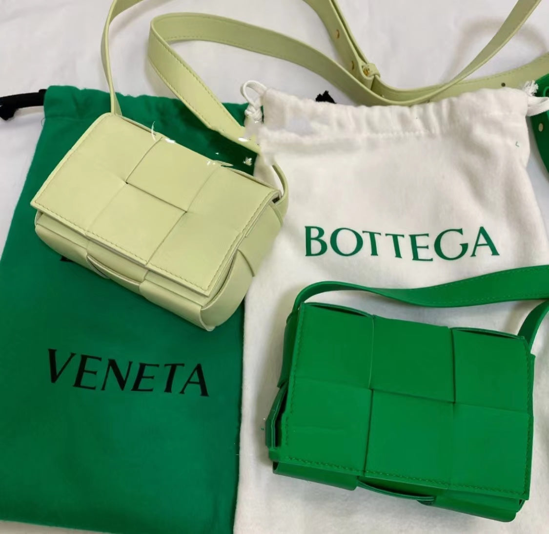 B編織-羊皮方格 Mini cassette Bag 迷你編織包