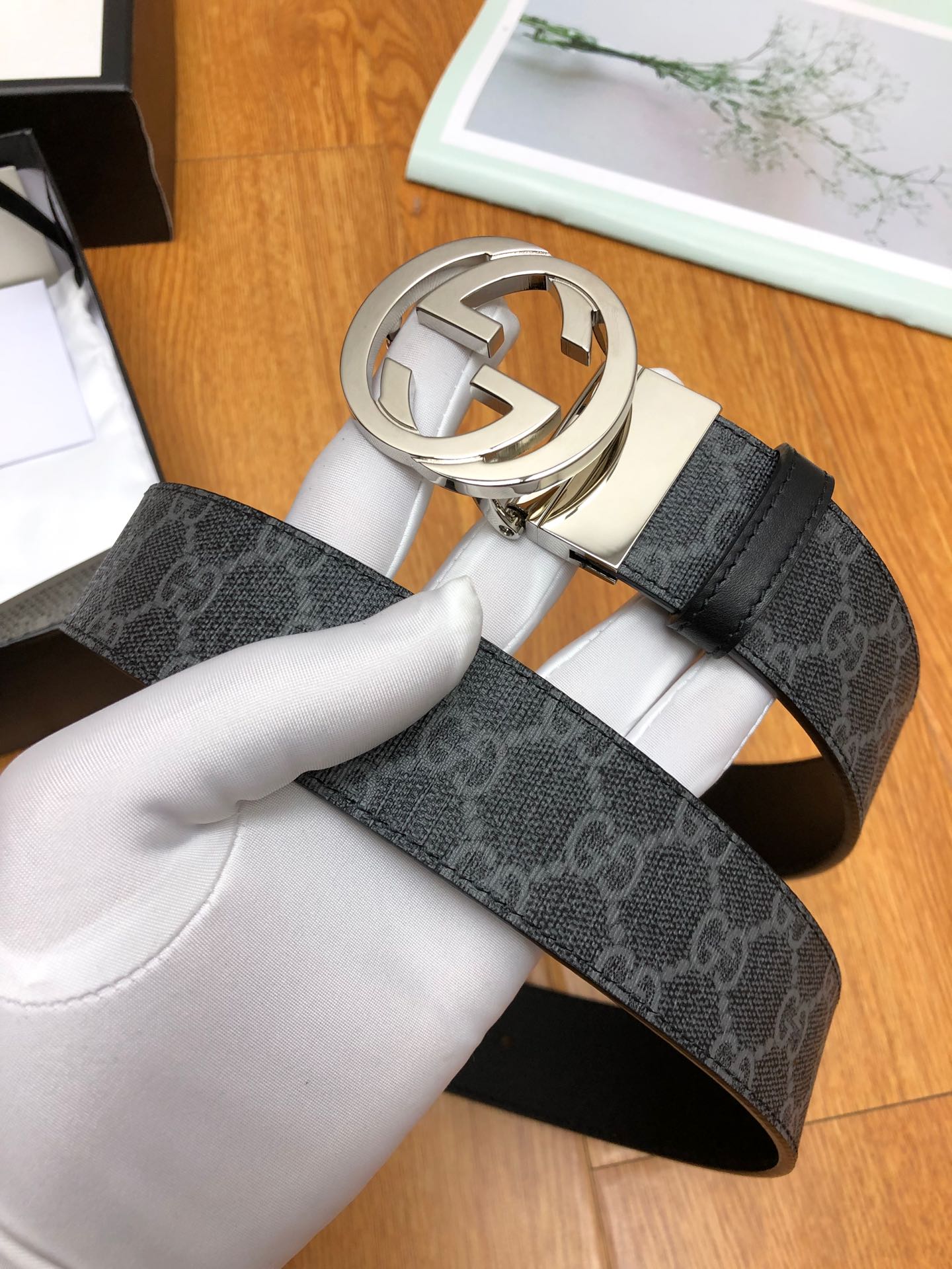 古G家-皮帶-3.7cm-男款