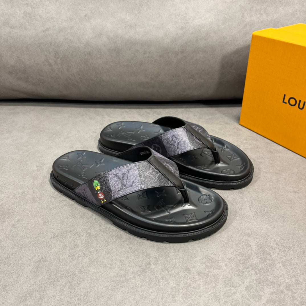 Lou-2022春夏新款 鴨子圖夾腳拖鞋