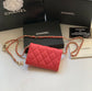Chanel CF鏈條零錢卡包
