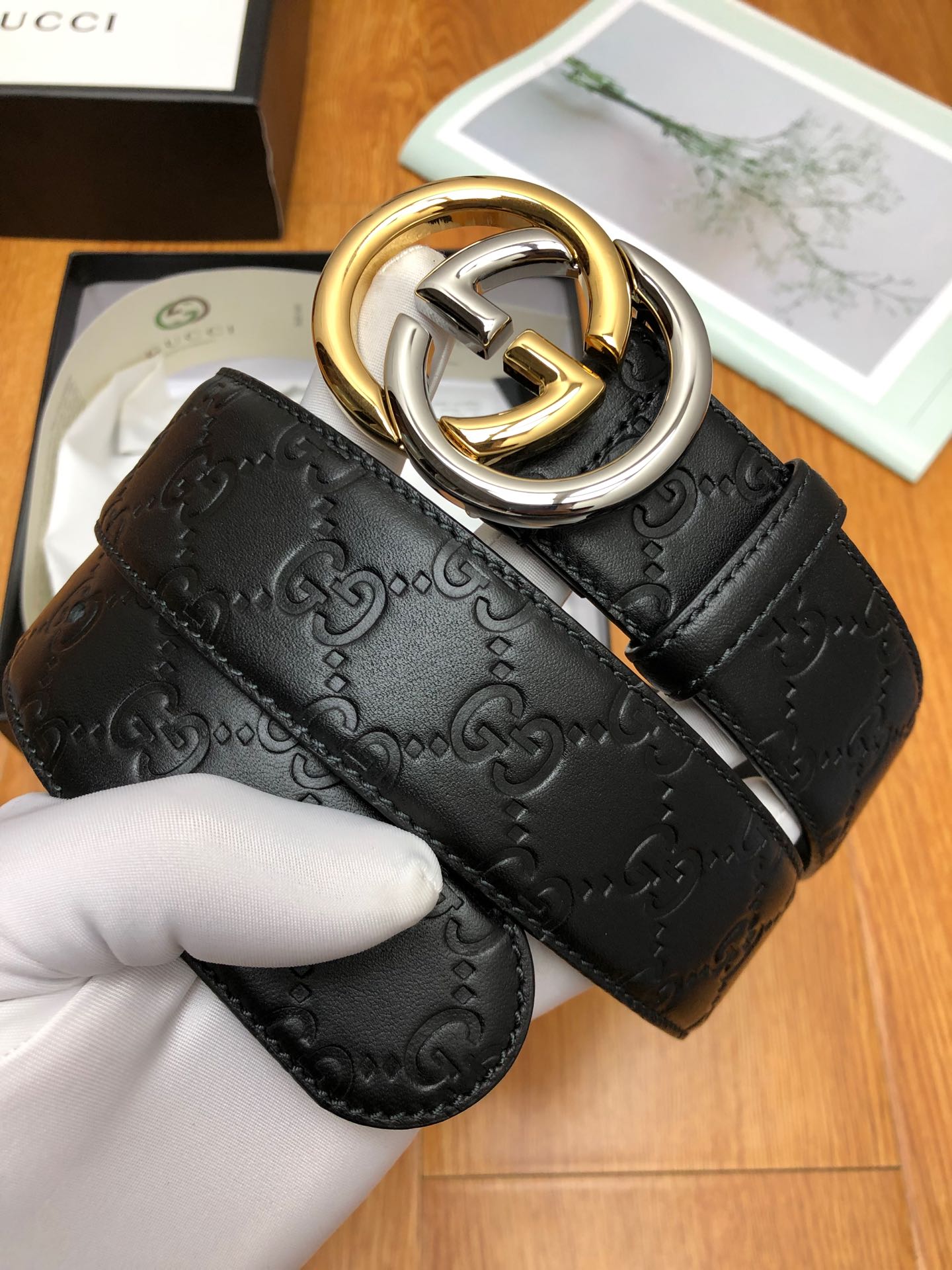 古G家-皮帶-3.8cm-男款