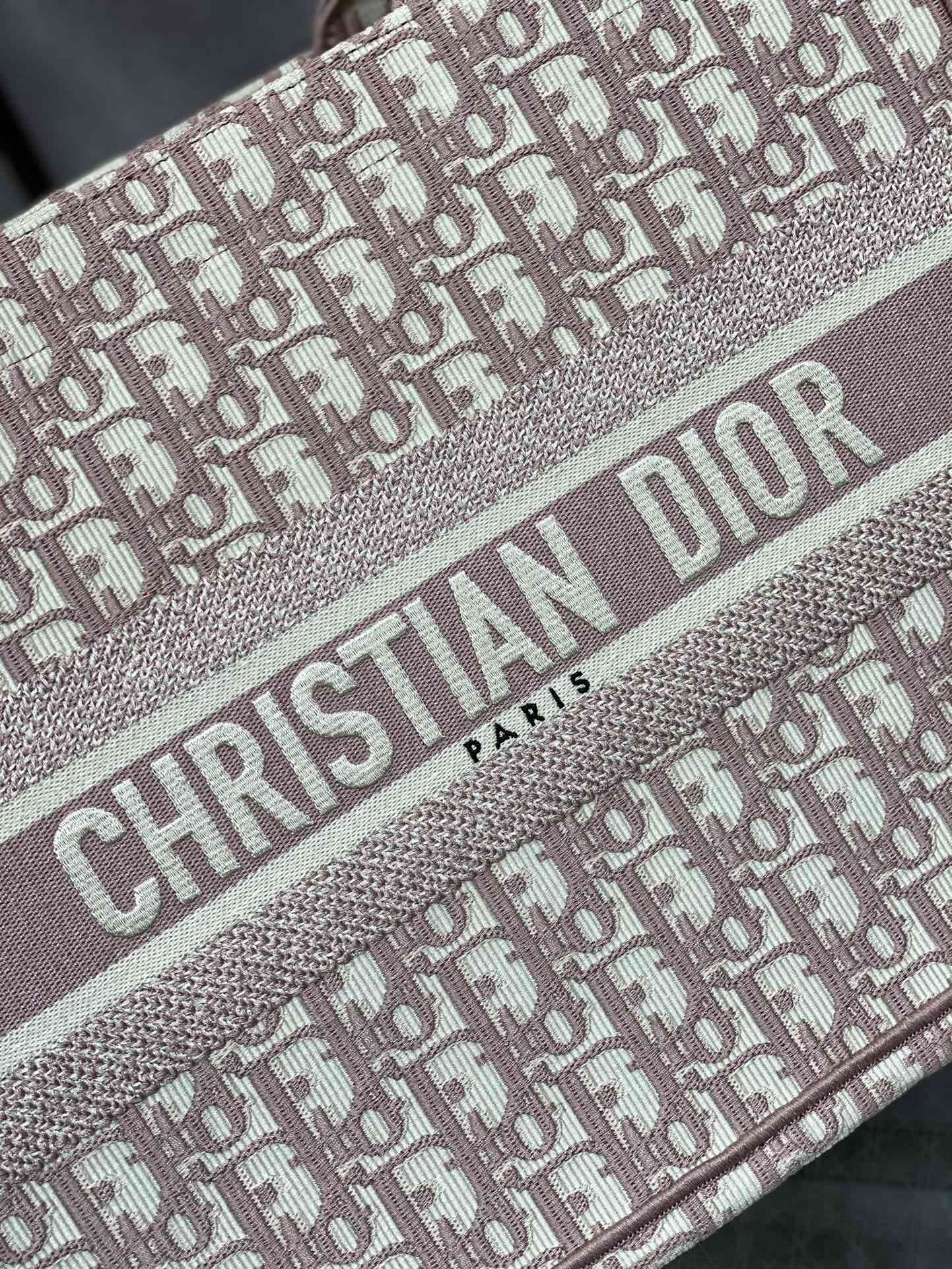 Dior Book Tote-小號36.5cm-粉色老花