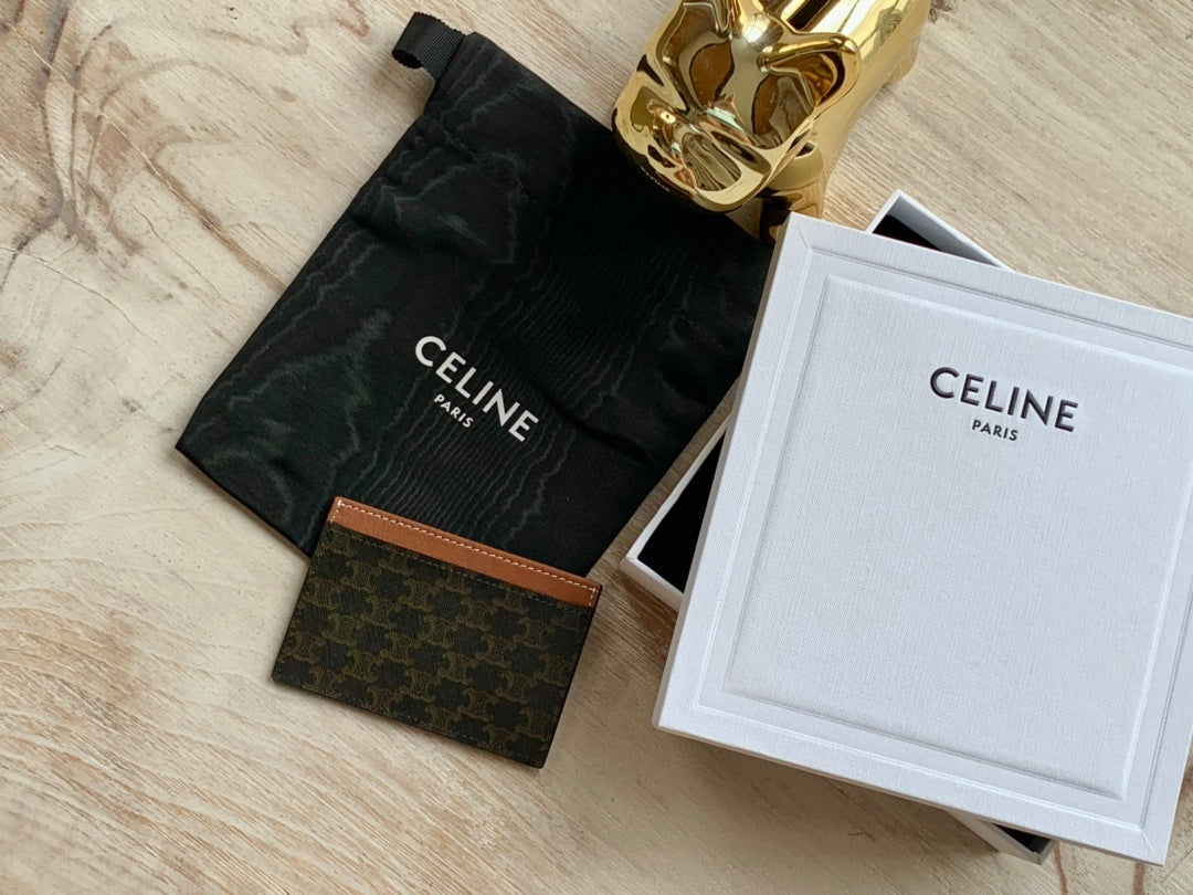 Celine 凱旋門老花卡包