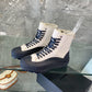 Jil sander-2022新款 高筒帆布鞋 白色