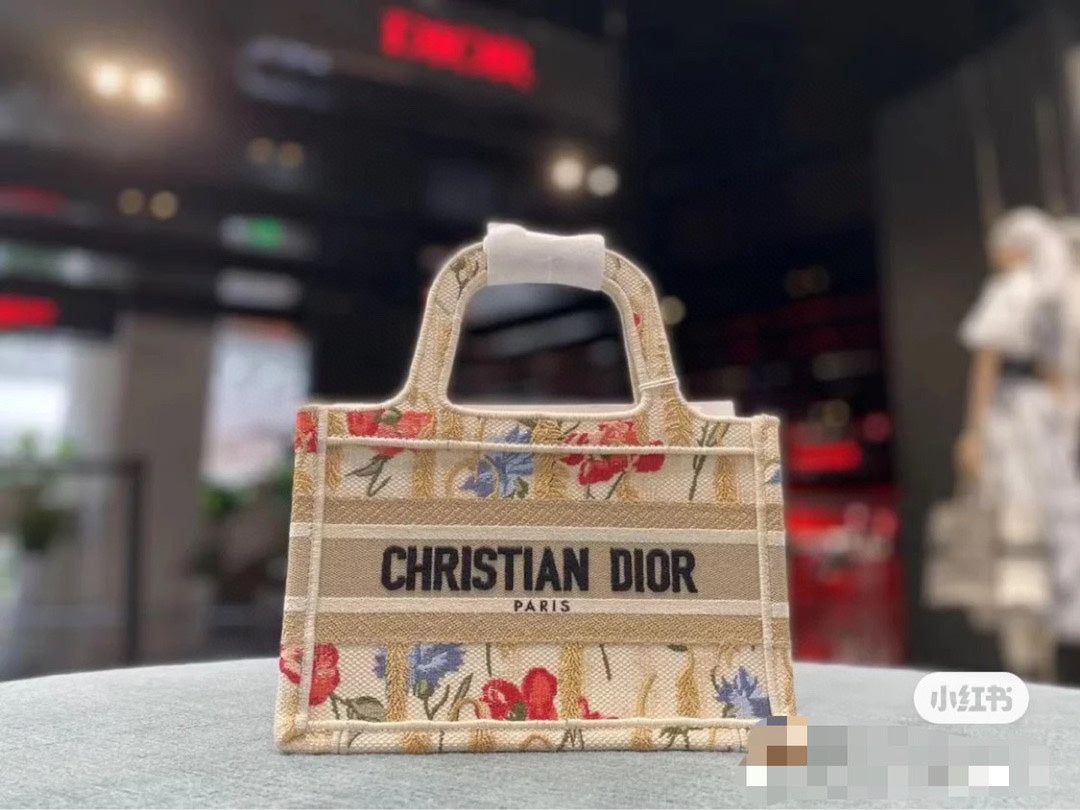 Dior Book Tote-Mini 23cm-新年限定花卉