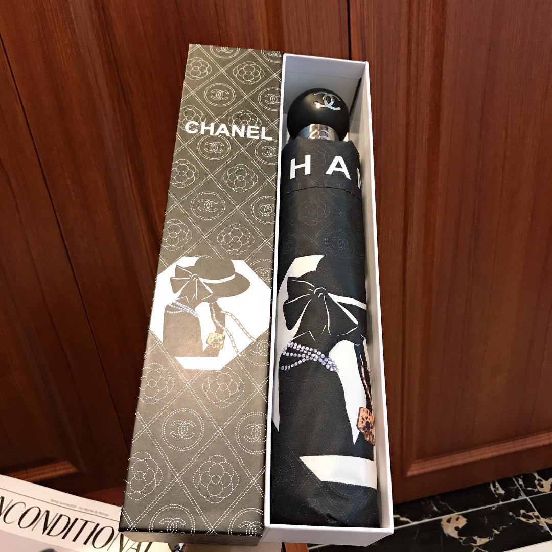 CHANEL-雨傘-黑色