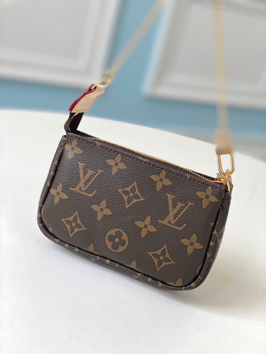 LV M58009 箱子絲印 Mini Pochette Accessoires