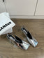 Jil sander-方頭高跟涼鞋 銀色