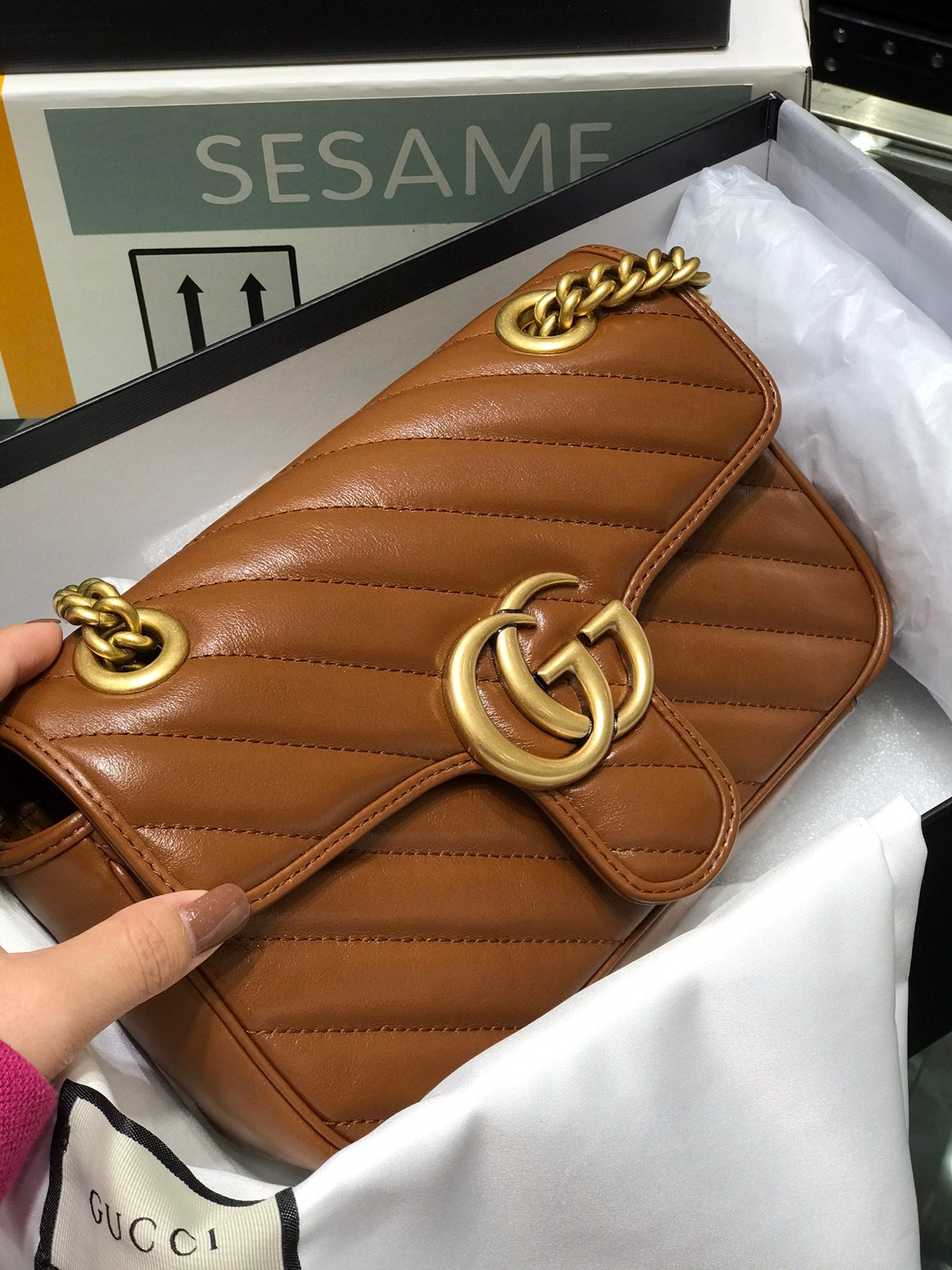 古G家-Marmont 小號焦糖色-宋妍霏 趙露思同款
