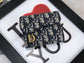 Dior Saddle 老花三折短夾