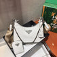 普P家-全皮三合一新款 nylon Hobo手拎腋下包 白色