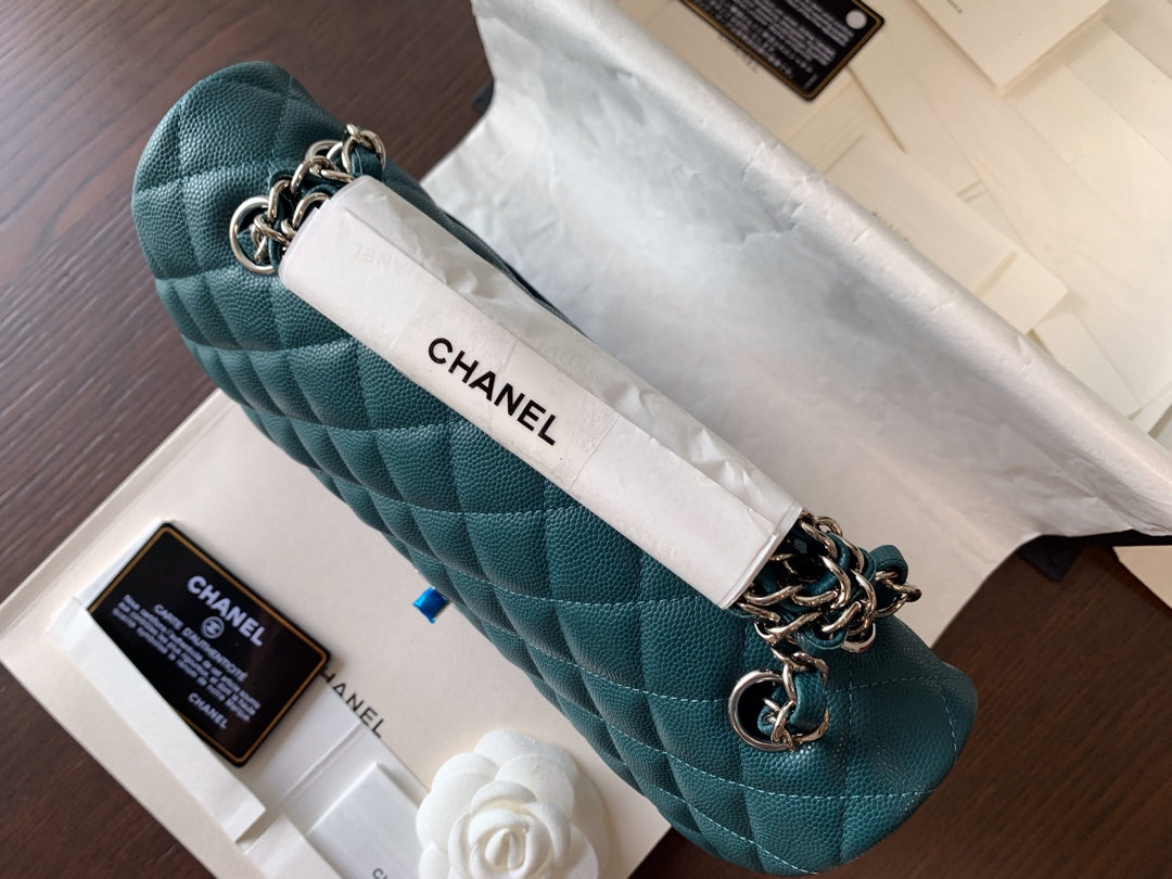 小香家-魚子醬球紋牛皮 CF包 湖水綠 25cm